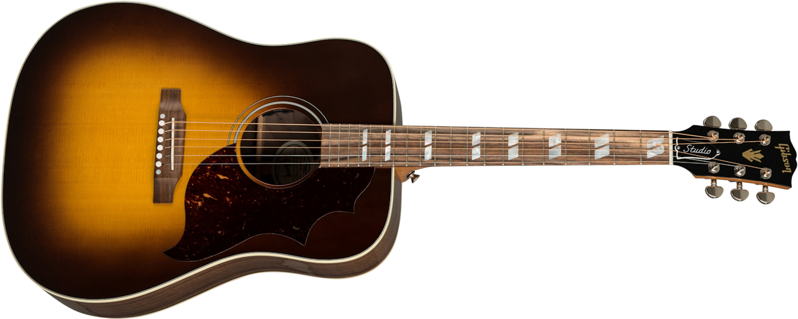 Gibson Hummingbird Studio Walnut Epicea Noyer Wal +etui - Walnut Burst - Guitarra acústica & electro - Main picture