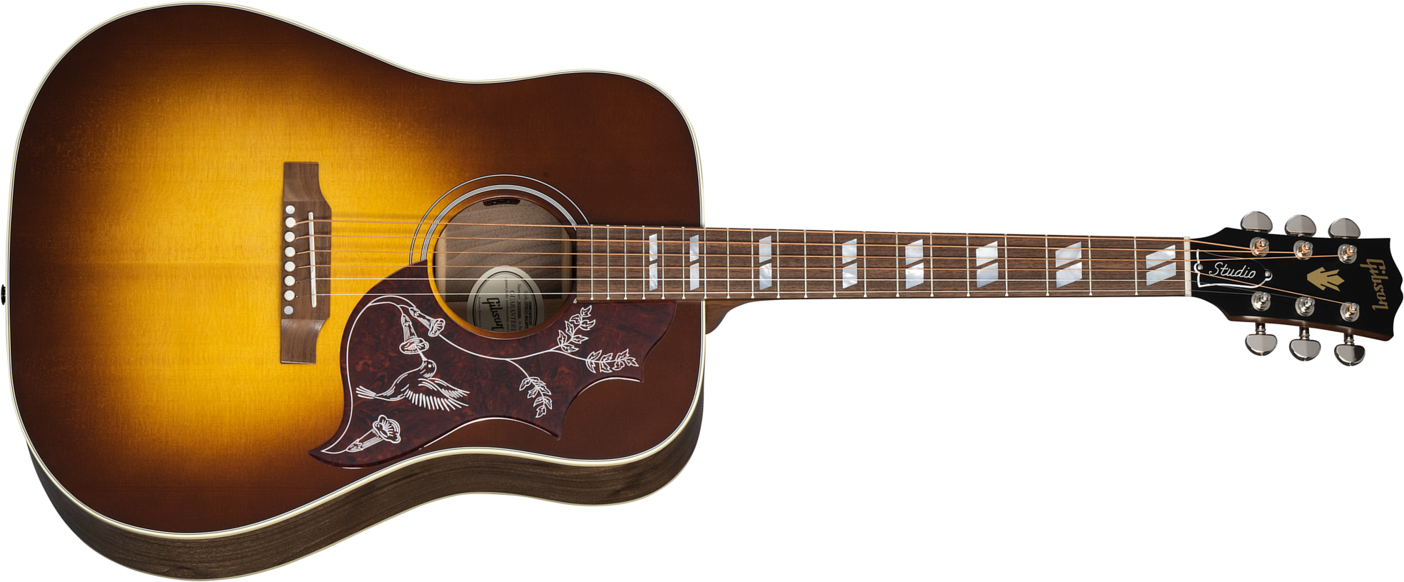 Gibson Hummingbird Studio Walnut Modern 2024 Dreadnought Epicea Noyer Noy - Vintage Sunburst - Guitarra folk - Main picture