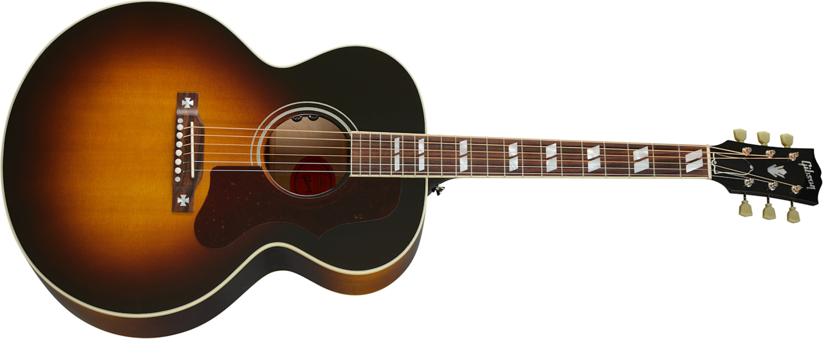 Gibson J-185 Original 2020 Jumbo Epicea Erable Rw - Vintage Sunburst - Guitarra electro acustica - Main picture