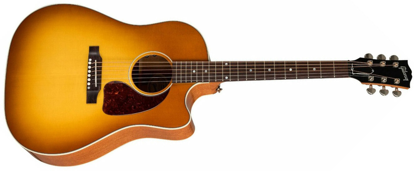 Gibson J-45 Cutaway 2019 Dreadnought Cw Epicea Acajou Rw - Heritage Cherry Sunburst - Guitarra electro acustica - Main picture