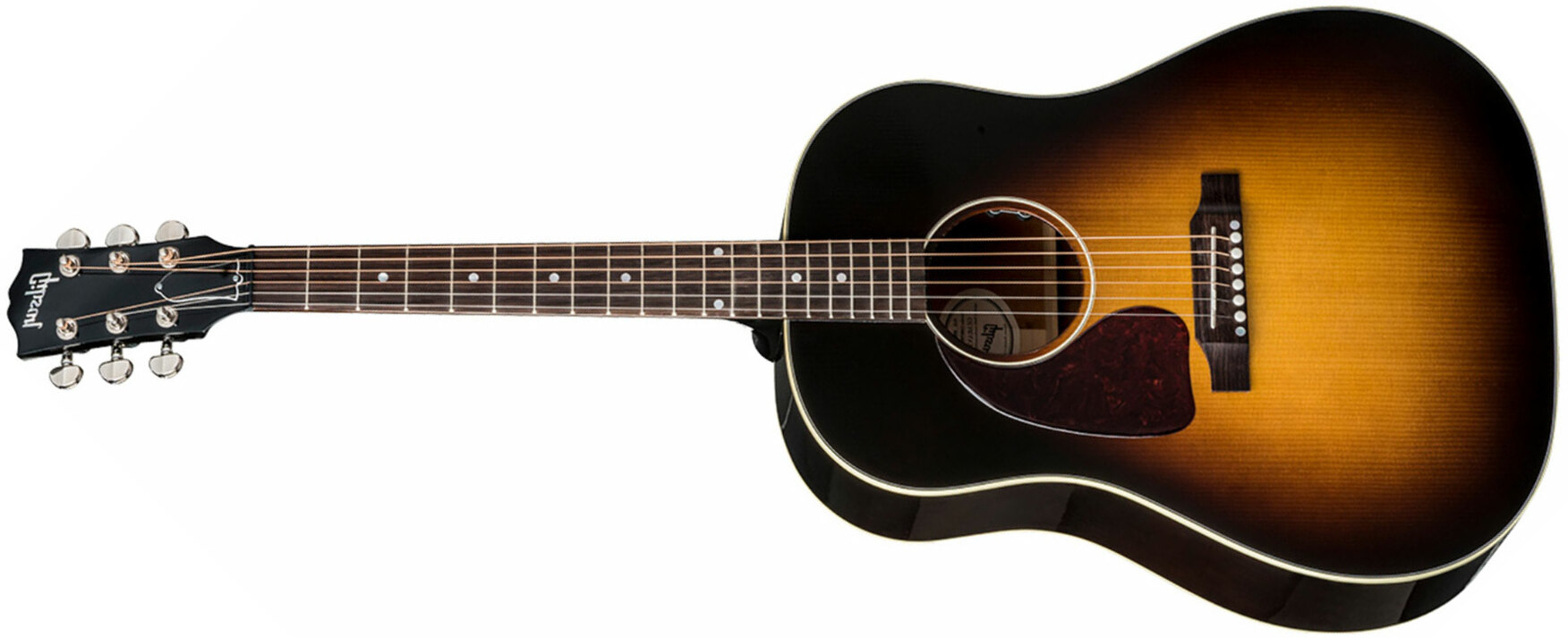 Gibson J-45 Standard Lh Dreadnought Gaucher Epicea Acajou Rw - Vintage Sunburst - Guitarra electro acustica - Main picture