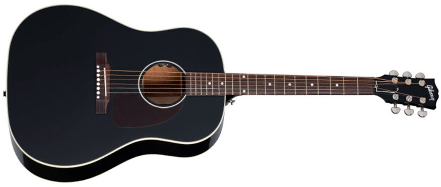 Gibson J-45 Standard Modern Dreadnought Epicea Acajou Rw - Ebony - Guitarra folk - Main picture
