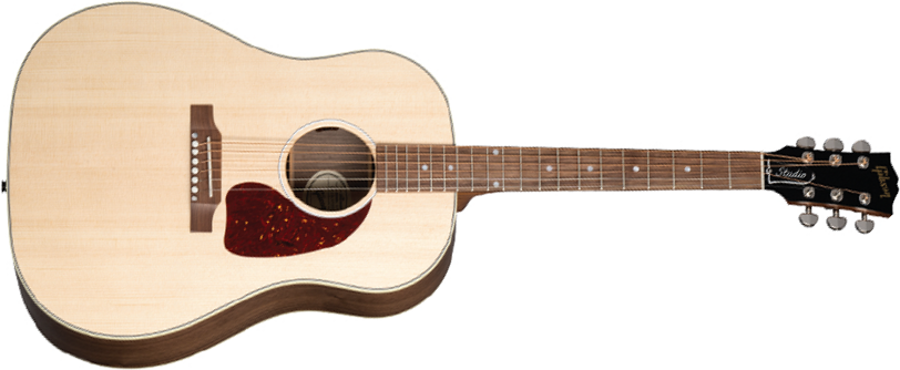Gibson J-45 Studio Walnut Modern 2024 Dreadnought Epicea Noyer Noy - Satin Natural - Guitarra folk - Main picture
