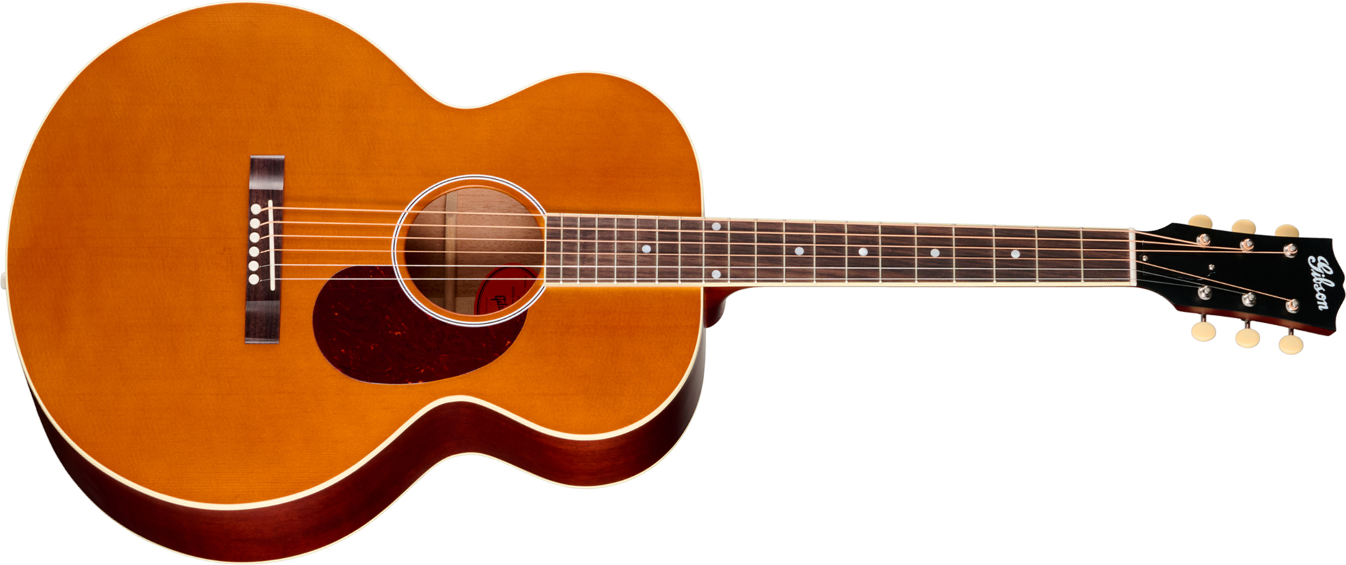 Gibson J185 Century 12-fret Jumbo Shsc Epicea Acajou Rw - Vintage Amber Satin - Guitarra folk - Main picture