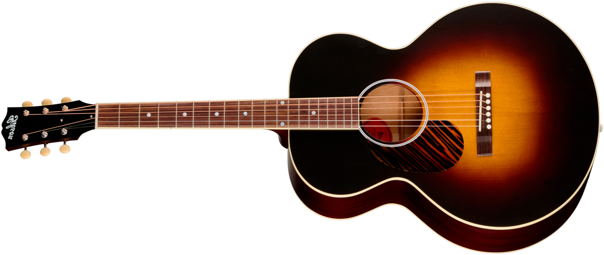 Gibson J185 Century 12-fret Lh Jumbo Shsc Gaucher Epicea Acajou Rw - Vintage Sunburst Satin - Guitarra folk - Main picture