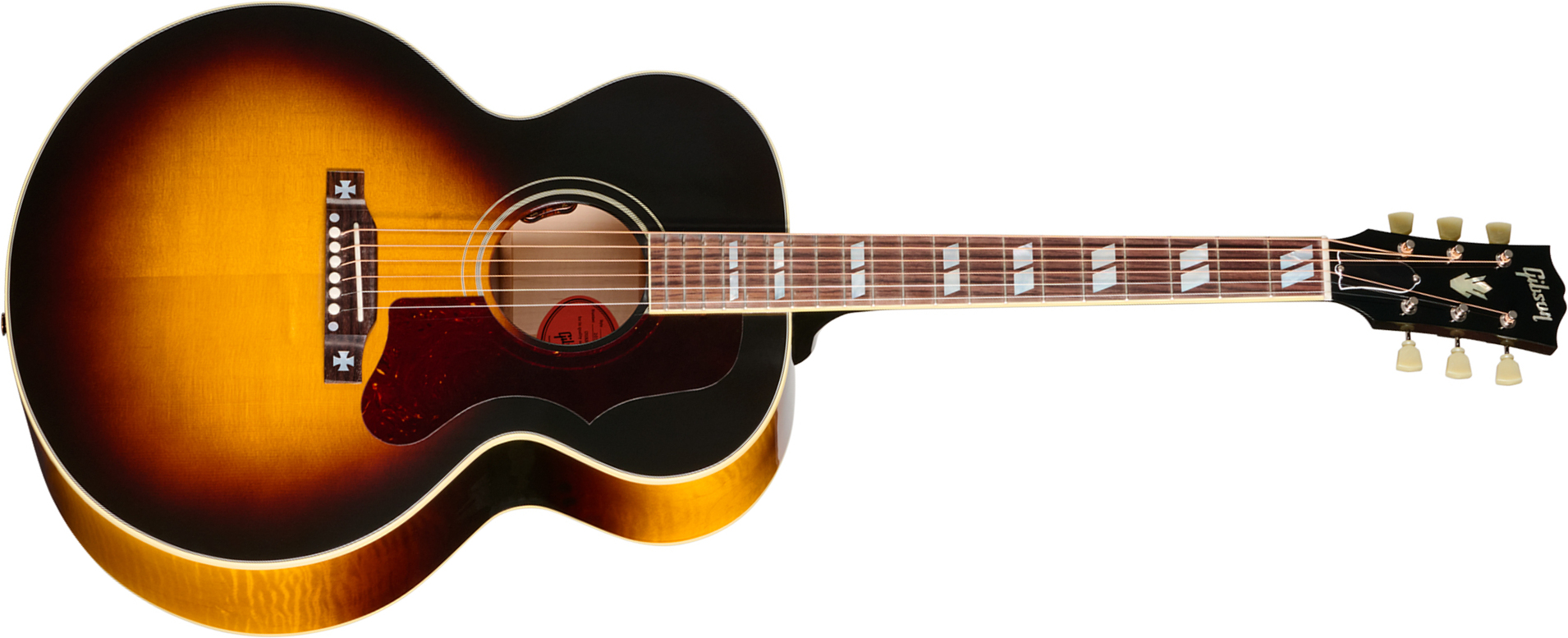 Gibson J185 Original (baggs Hifi Dna) Jumbo Epicea Erable Rw - Vintage Sunburst - Guitarra folk - Main picture