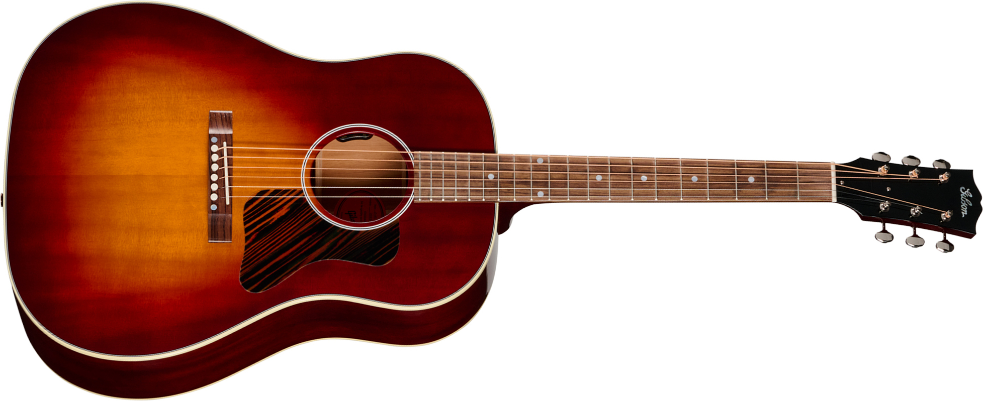 Gibson J45 50s Original (baggs Hifi Dna) Dreadnought Epicea Acajou Rw - Autumn Burst - Guitarra folk - Main picture