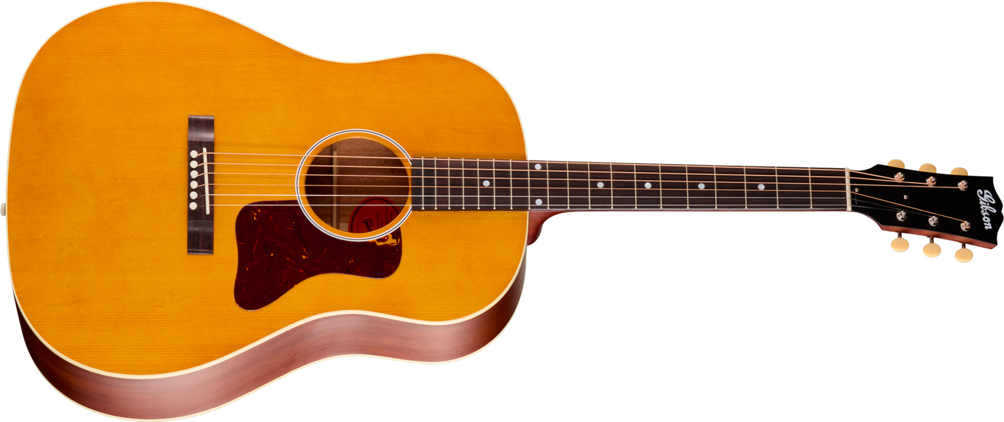 Gibson J45 Century 12-fret Dreadnought Shsc Epicea Acajou Rw - Vintage Amber Satin - Guitarra folk - Main picture