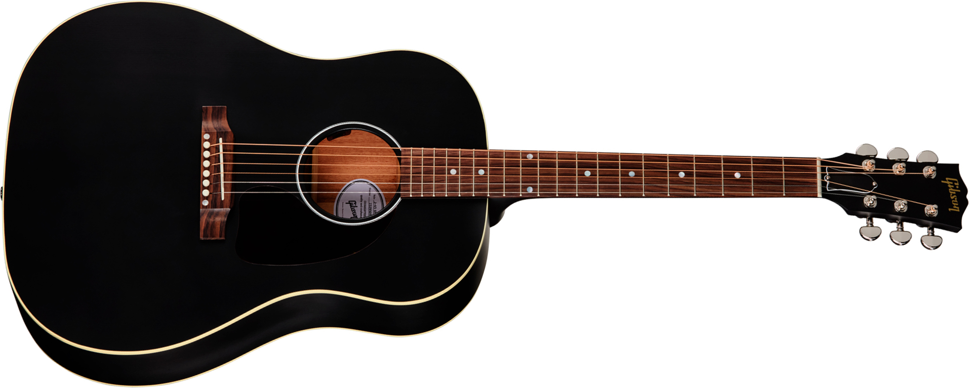 Gibson J45 Special Dreadnought Cbd Epicea Acajou Rw - Satin Ebony - Guitarra folk - Main picture