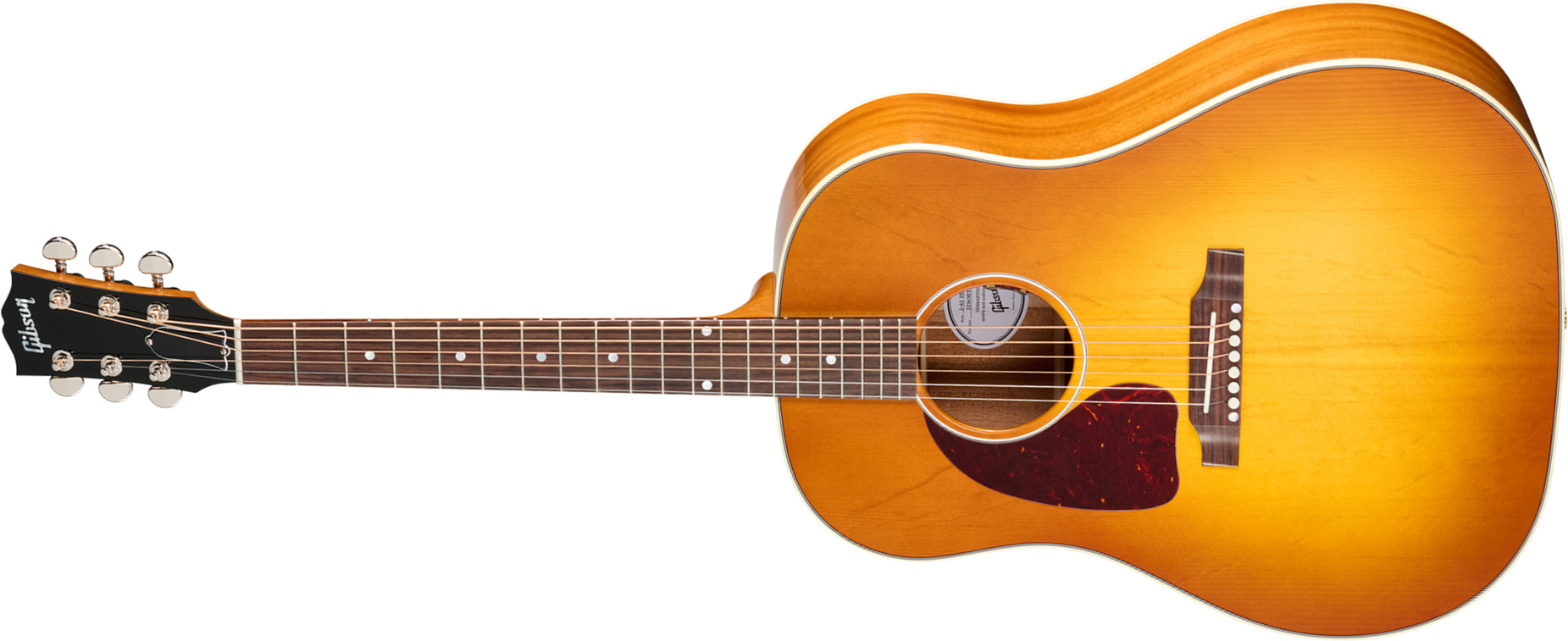 Gibson J45 Standard Lh (baggs Hifi Dna) Dreadnought Gaucher Epicea Acajou Rw - Heritage Cherry Sunburst - Guitarra folk - Main picture