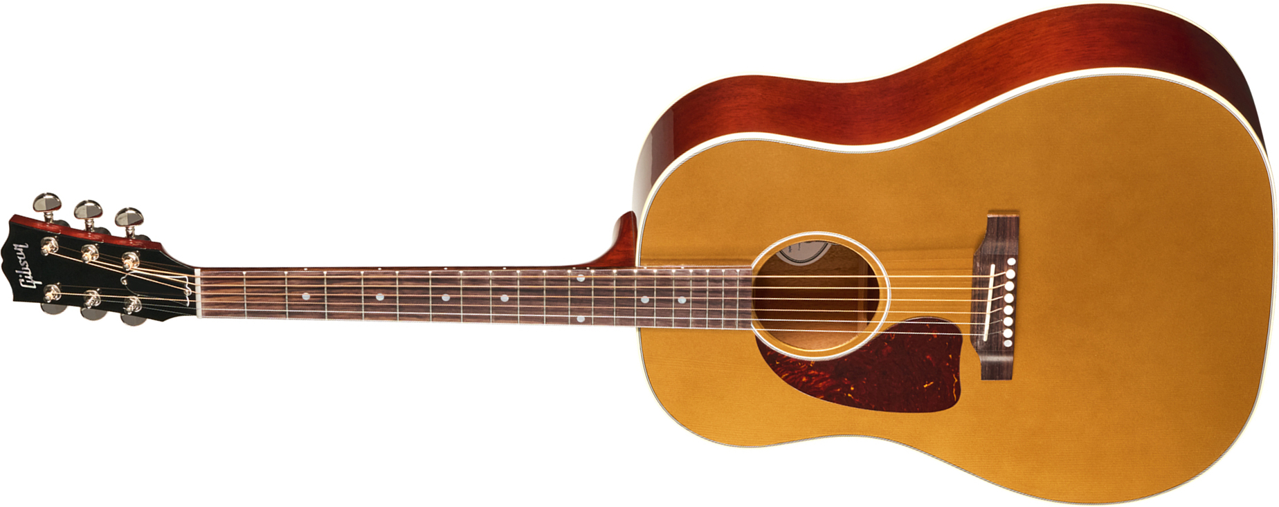 Gibson J45 Standard Lh (baggs Hifi Dna) Dreadnought Gaucher Epicea Acajou Rw - Goldtop - Guitarra folk - Main picture