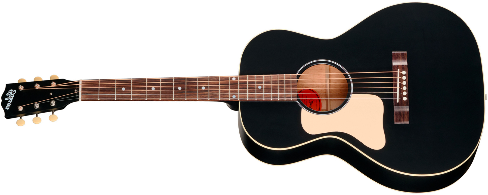 Gibson L00 Century 12-fret Lh Parlor Shsc Gaucher Epicea Acajou Rw - Ebony Satin - Guitarra folk - Main picture