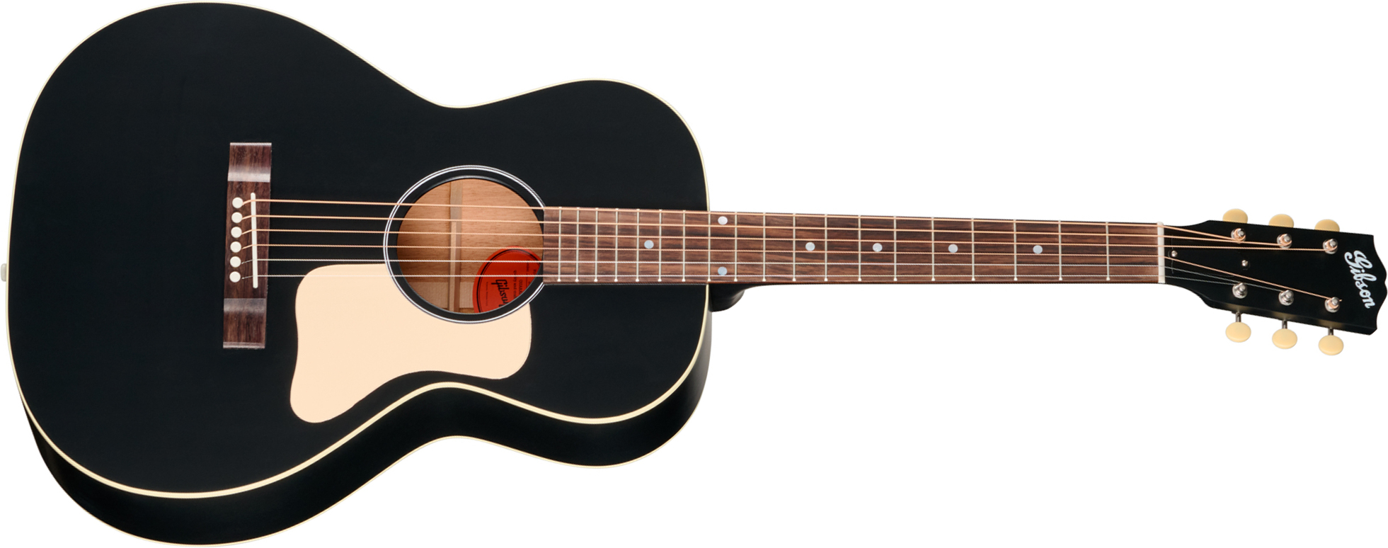 Gibson L00 Century 12-fret Parlor Shsc Epicea Acajou Rw - Ebony Satin - Guitarra folk - Main picture