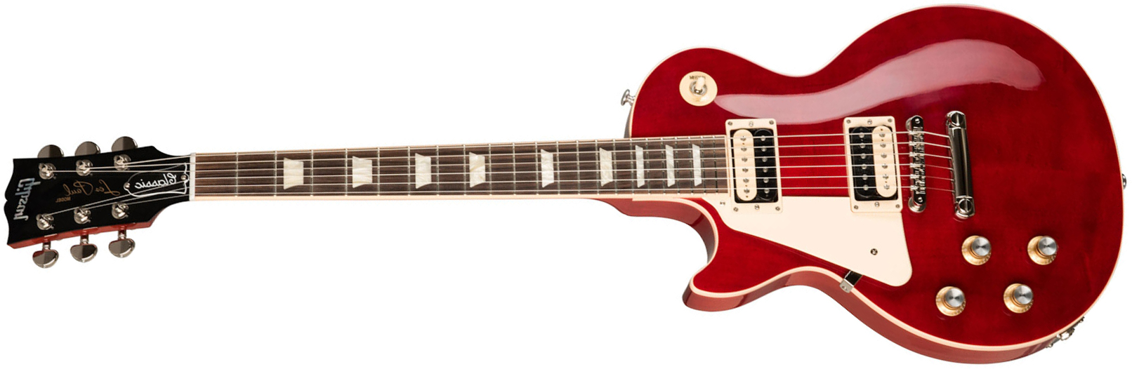 Gibson Les Paul Classic Lh Modern Gaucher 2h Ht Rw - Trans Cherry - Guitarra electrica para zurdos - Main picture