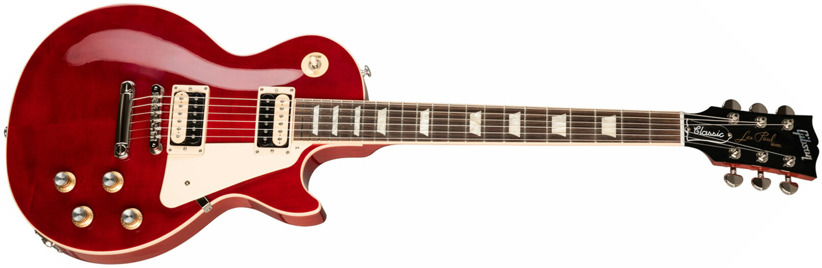 Gibson Les Paul Classic Modern 2h Ht Rw - Trans Cherry - Guitarra eléctrica de corte único. - Main picture
