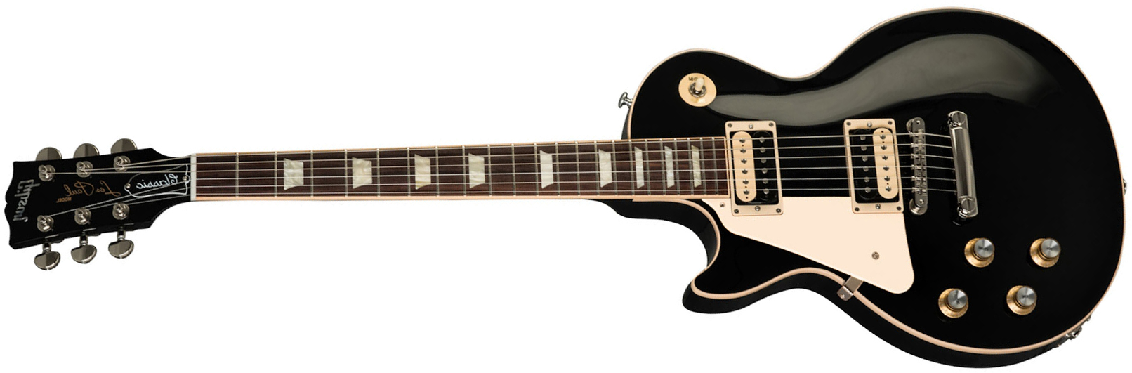 Gibson Les Paul Classic Modern Gaucher 2h Ht Rw - Ebony - Guitarra electrica para zurdos - Main picture