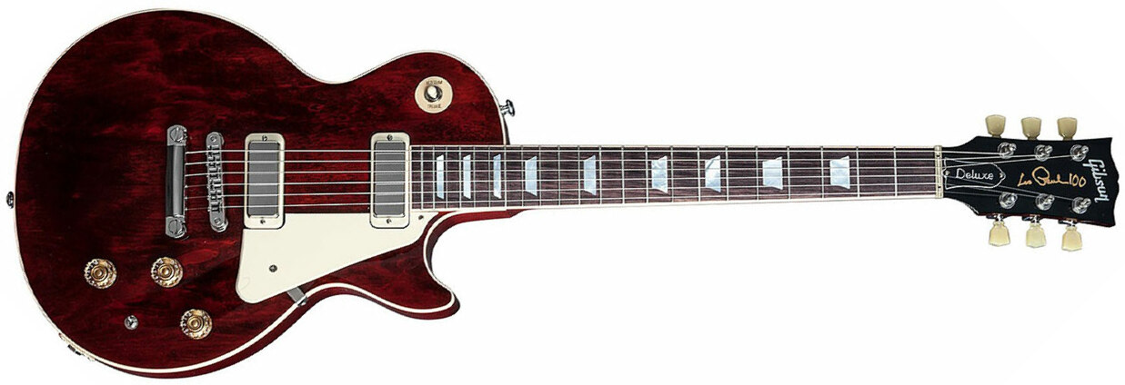 Gibson Les Paul Deluxe 2015 Ch - Wine Red - Guitarra eléctrica de corte único. - Main picture