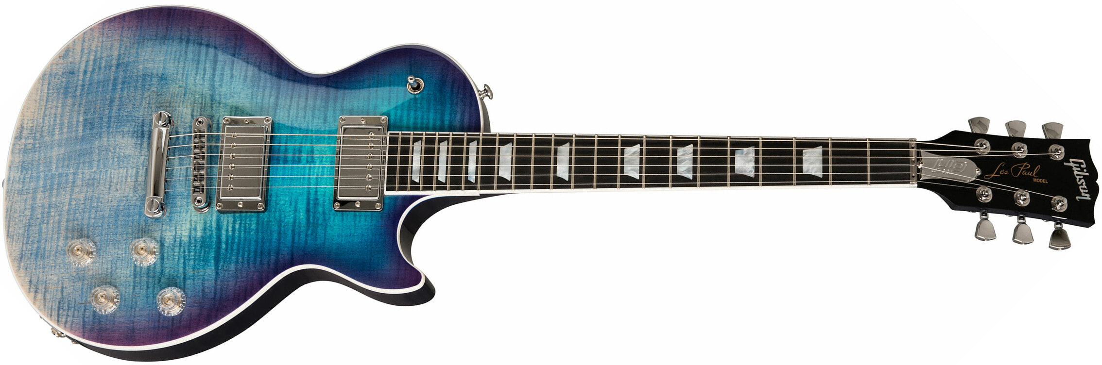 Gibson Les Paul Hp-ii High Performance 2019 Hh Ht Rw - Blueberry Fade - Guitarra eléctrica de corte único. - Main picture