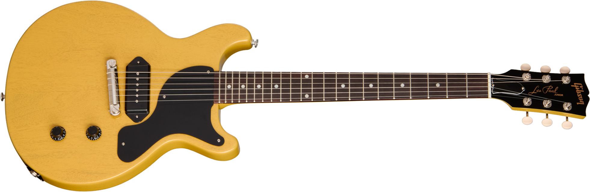Gibson Les Paul Junior Dc Usa 2s P90 Ht Rw - Tv Yellow - Guitarra eléctrica de doble corte - Main picture