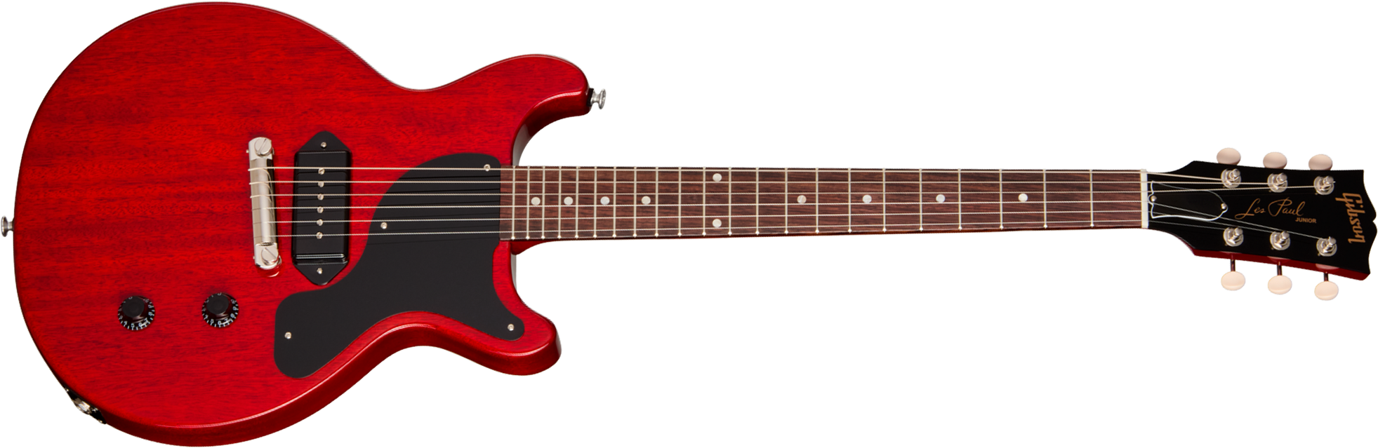 Gibson Les Paul Junior Dc Usa 2s P90 Ht Rw - Vintage Cherry - Guitarra eléctrica de doble corte - Main picture