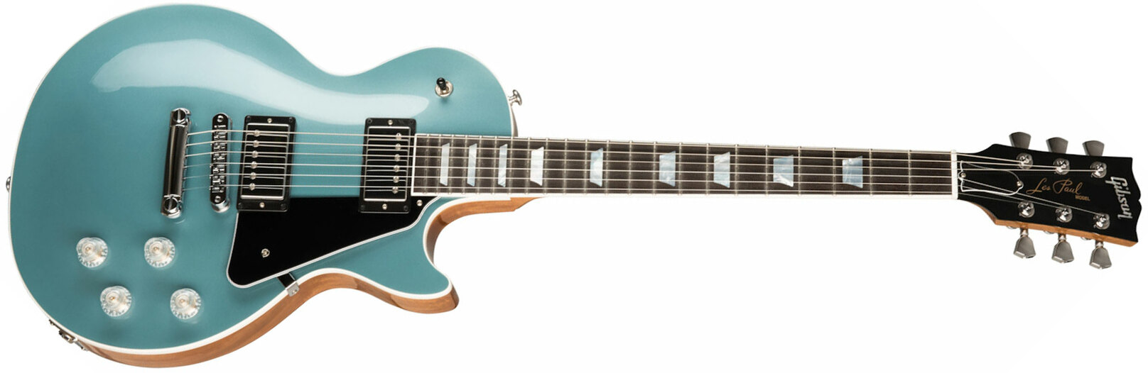 Gibson Les Paul Modern Modern 2h Ht Eb - Faded Pelham Blue Top - Guitarra eléctrica de corte único. - Main picture