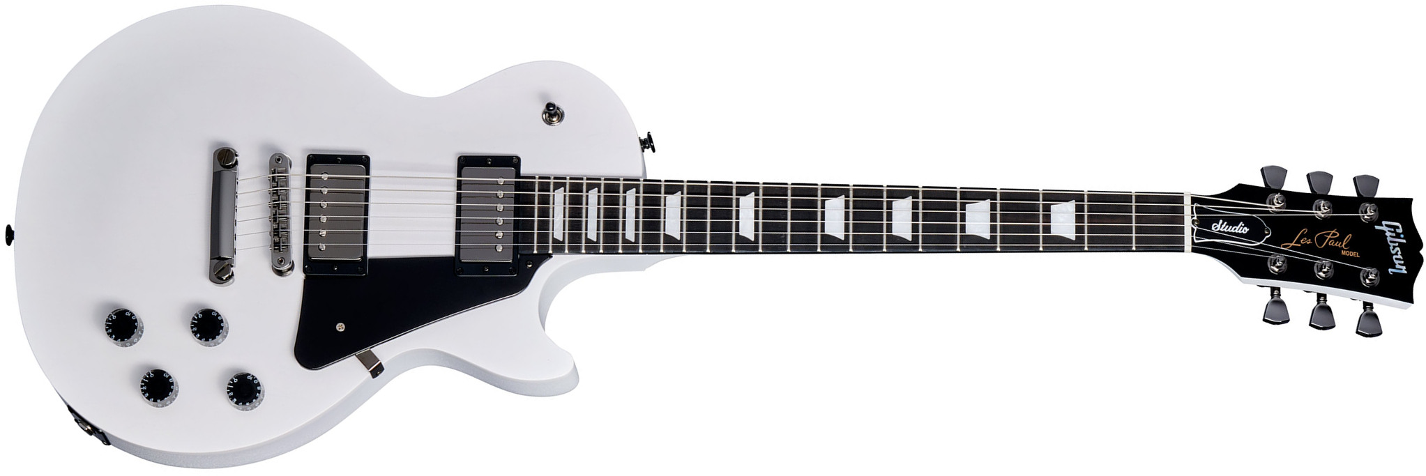 Gibson Les Paul Modern Studio Usa 2h Ht Eb - Worn White - Guitarra eléctrica de corte único. - Main picture