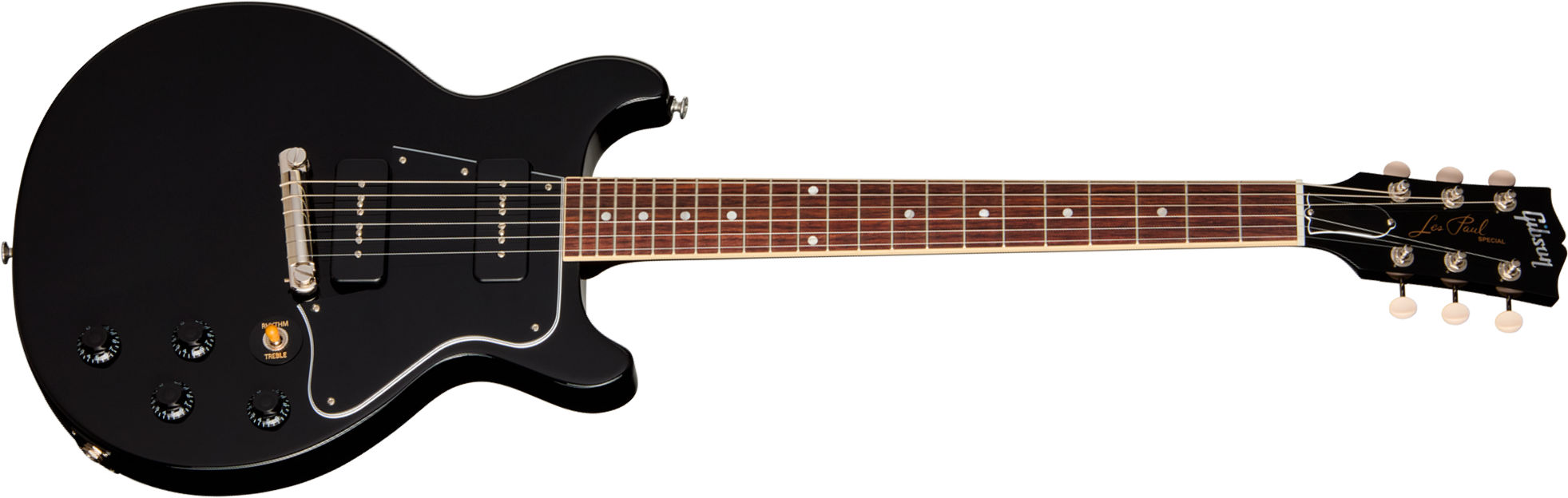 Gibson Les Paul Special Dc Usa 2s P90 Ht Rw - Ebony - Guitarra eléctrica de doble corte - Main picture