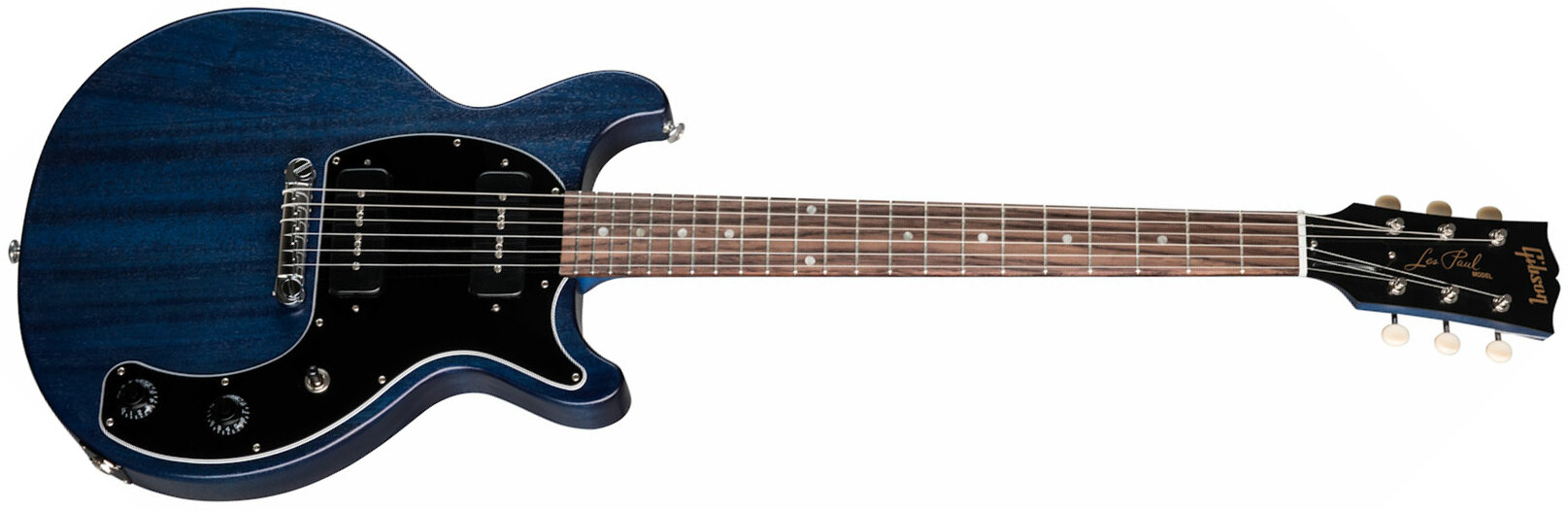 Gibson Les Paul Special Tribute Dc Modern P90 - Blue Stain - Guitarra eléctrica de doble corte - Main picture