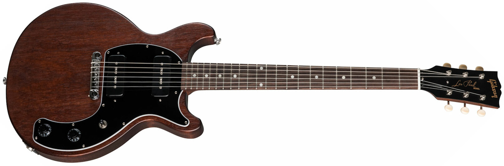 Gibson Les Paul Special Tribute Dc Modern P90 - Worn Brown - Guitarra eléctrica de doble corte - Main picture
