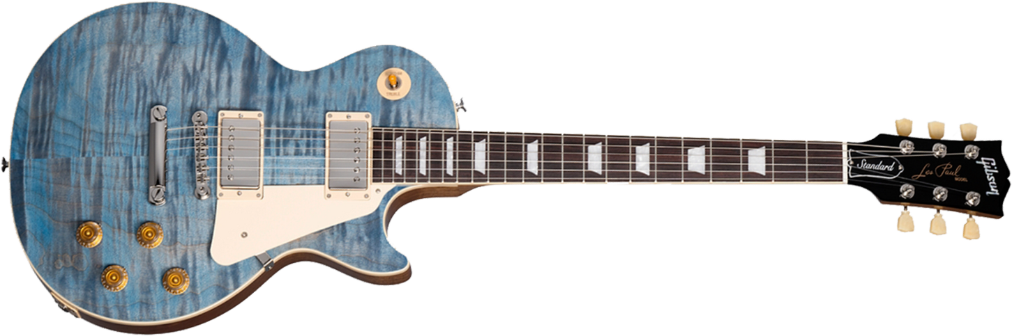 Gibson Les Paul Standard 50s Custom Color Original Usa 2h Ht Rw - Ocean Blue - Guitarra eléctrica de corte único. - Main picture