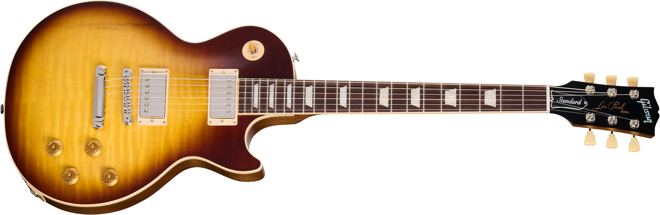 Gibson Les Paul Standard 50s Faded 2h Burstbucker Ht Rw - Vintage Tobacco Burst - Guitarra eléctrica de corte único. - Main picture