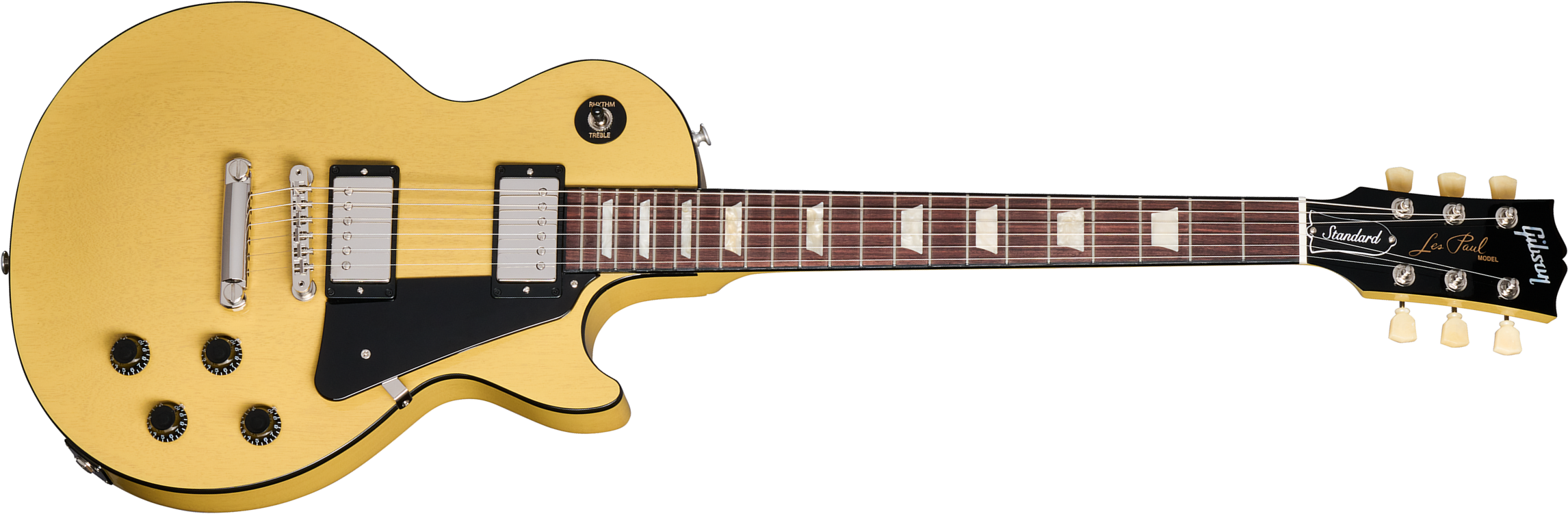 Gibson Les Paul Standard 50s Mahogany Top 2h Ht Rw - Tv Yellow - Guitarra eléctrica de corte único. - Main picture