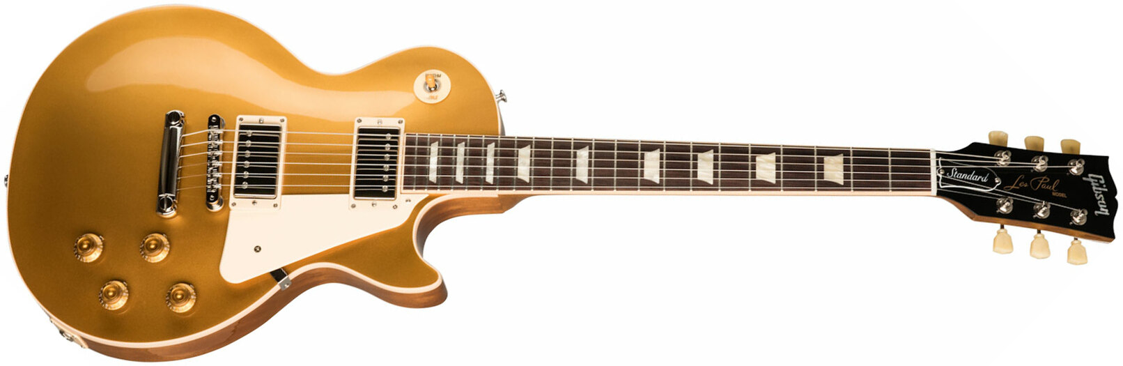 Gibson Les Paul Standard 50s Original 2h Ht Rw - Gold Top - Guitarra eléctrica de corte único. - Main picture