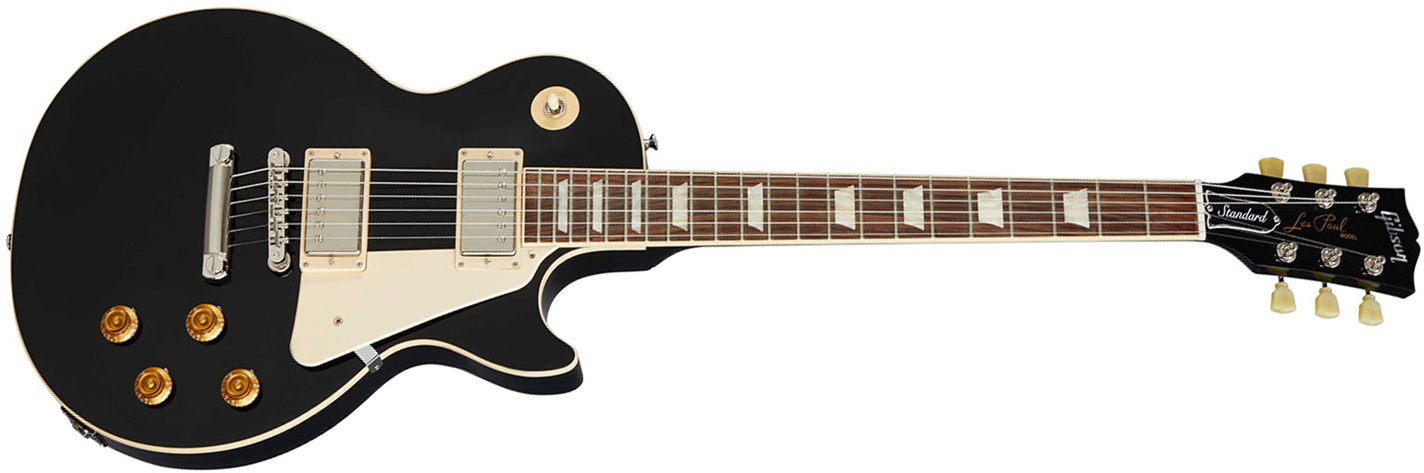 Gibson Les Paul Standard 50s Original Ltd 2h Ht Rw - Ebony - Guitarra eléctrica de corte único. - Main picture