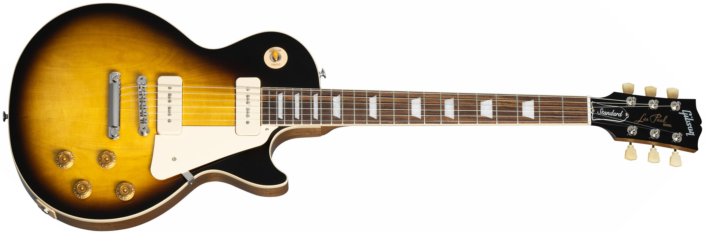 Gibson Les Paul Standard 50s P90 Original 2p90 Ht Rw - Tobacco Burst - Guitarra eléctrica de corte único. - Main picture