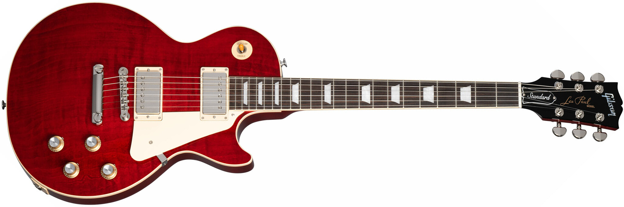 Gibson Les Paul Standard 60s Figured Original 2h Ht Rw - 60s Cherry - Guitarra eléctrica de corte único. - Main picture