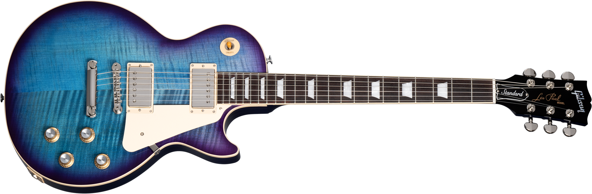 Gibson Les Paul Standard 60s Figured Original 2h Ht Rw - Blueberry Burst - Guitarra eléctrica de corte único. - Main picture