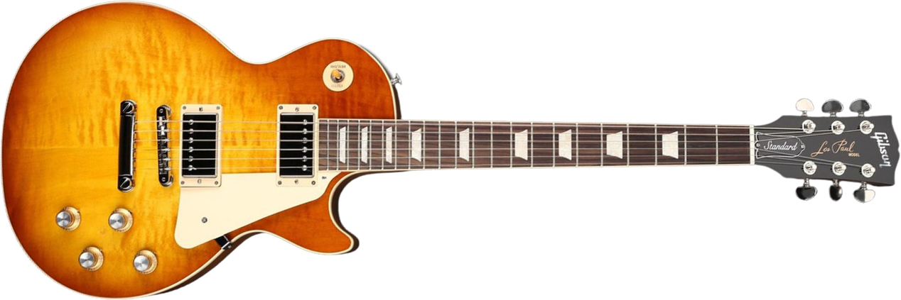 Gibson Les Paul Standard 60s Original 2h Ht Rw - Honey Lemon Burst - Guitarra eléctrica de corte único. - Main picture
