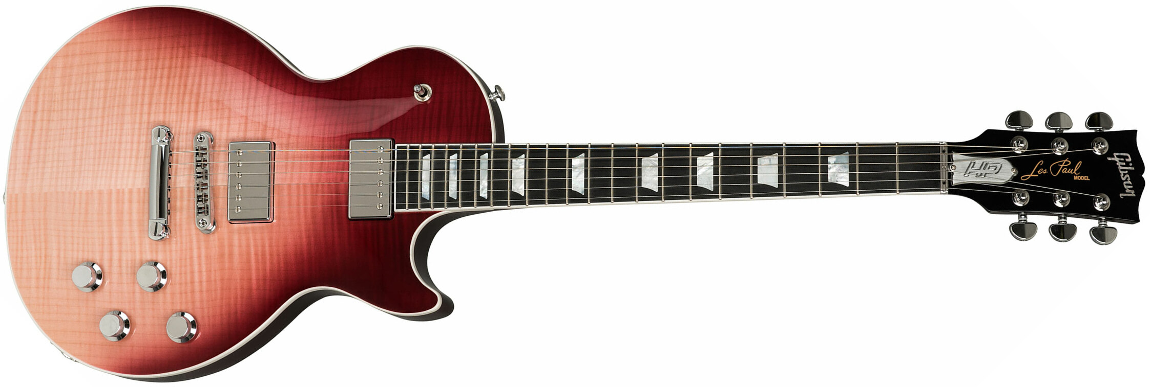 Gibson Les Paul Standard Hp-ii 2018 2h Ht Ric - Hot Pink Fade - Guitarra eléctrica de corte único. - Main picture