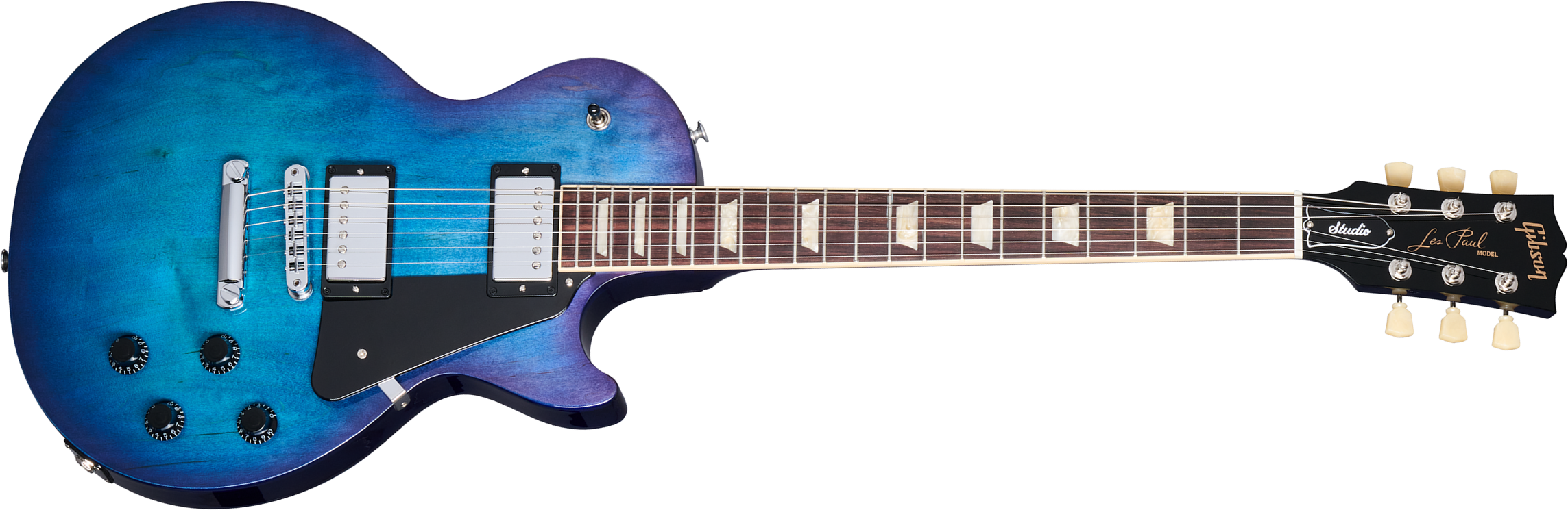 Gibson Les Paul Studio 2h Burstbucker Pro Ht Rw - Blueberry Burst - Guitarra eléctrica de corte único. - Main picture