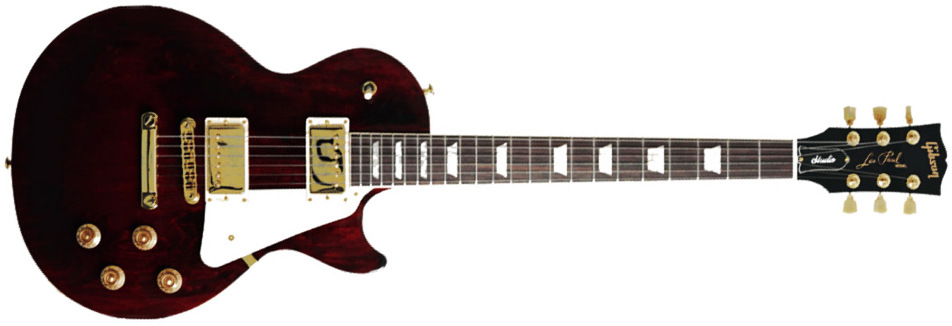 Gibson Les Paul Studio Gh Modern 2h Burstbucker Pro Ht Rw - Wine Red - Guitarra eléctrica de corte único. - Main picture