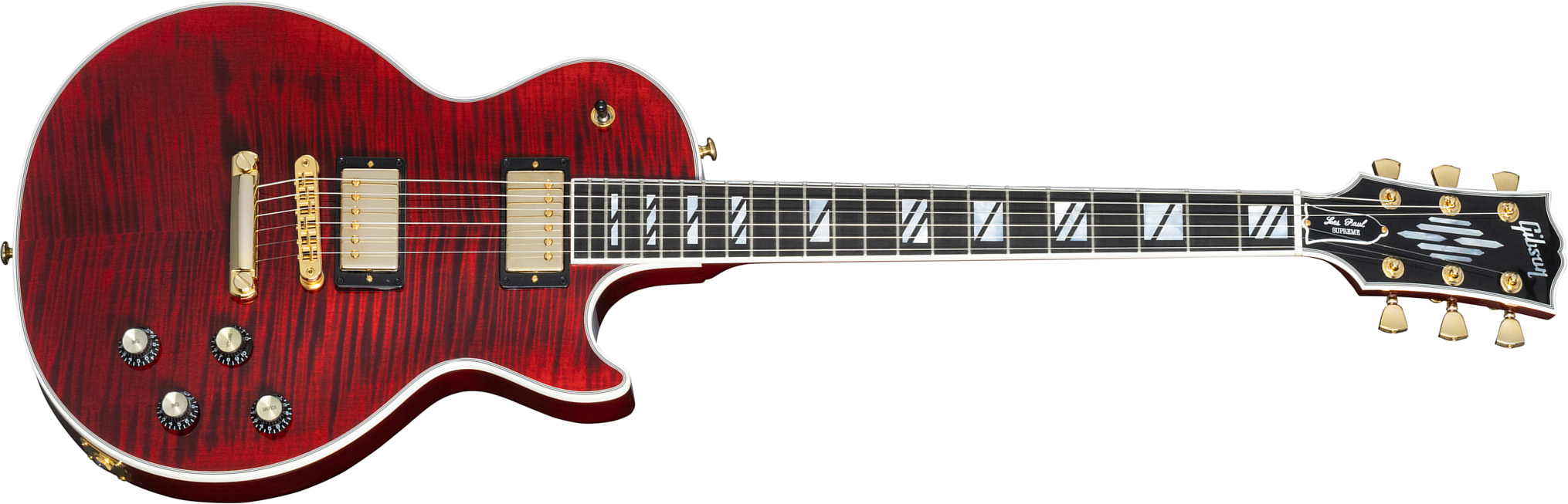 Gibson Les Paul Supreme 2023 2h Ht Eb - Wine Red - Guitarra eléctrica de corte único. - Main picture