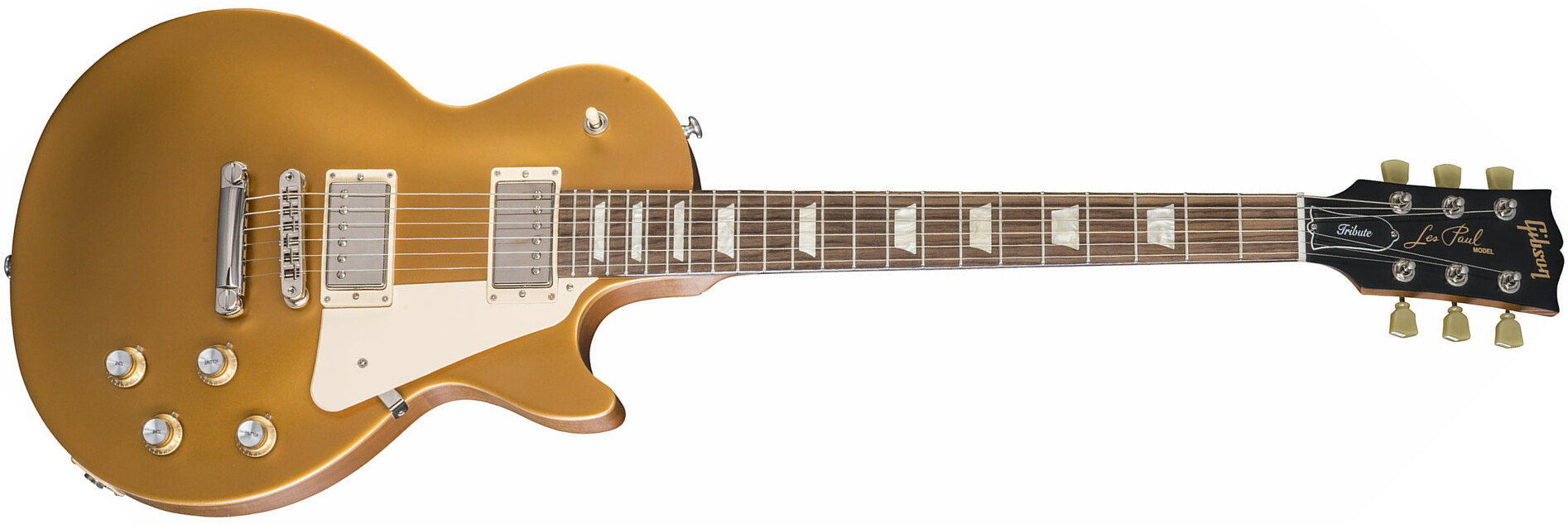 Gibson Les Paul Tribute 2018 - Satin Gold Top - Guitarra eléctrica de corte único. - Main picture