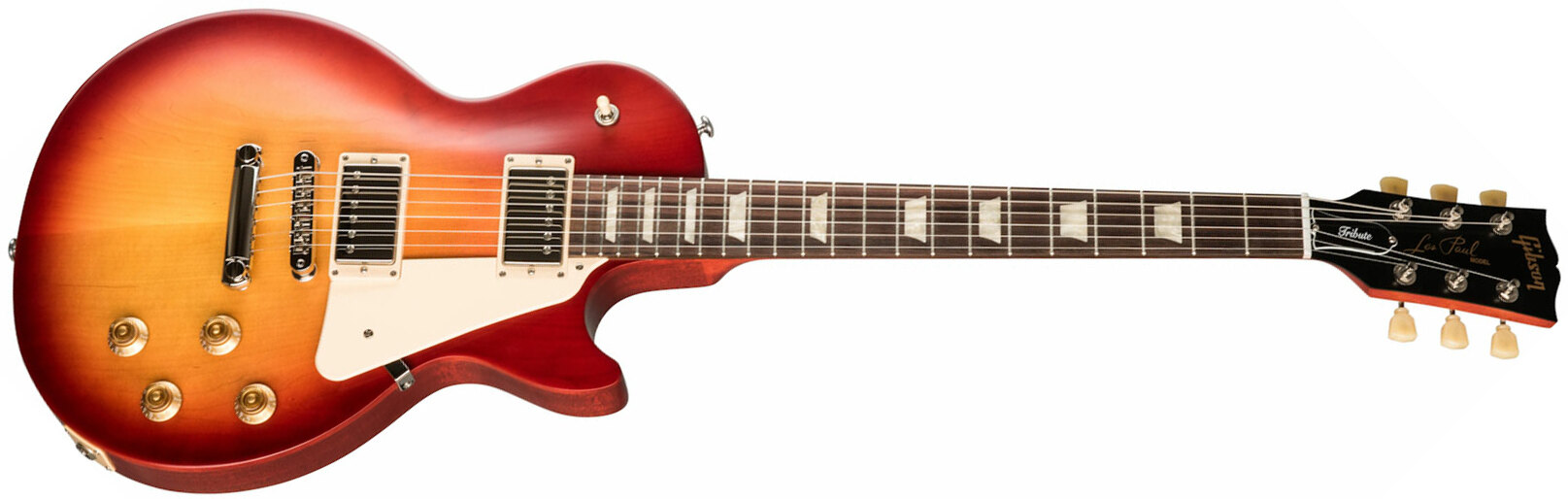 Gibson Les Paul Tribute Modern 2h Ht Rw - Satin Cherry Sunburst - Guitarra eléctrica de corte único. - Main picture