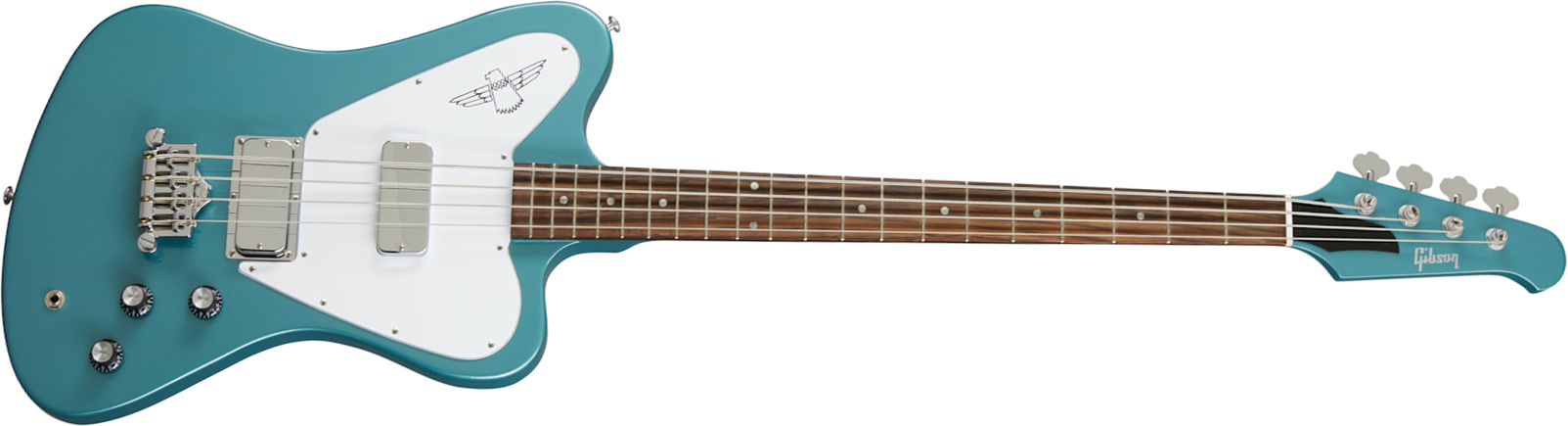 Gibson Non-reverse Thunderbird Modern Rw - Faded Pelham Blue - Bajo eléctrico de cuerpo sólido - Main picture