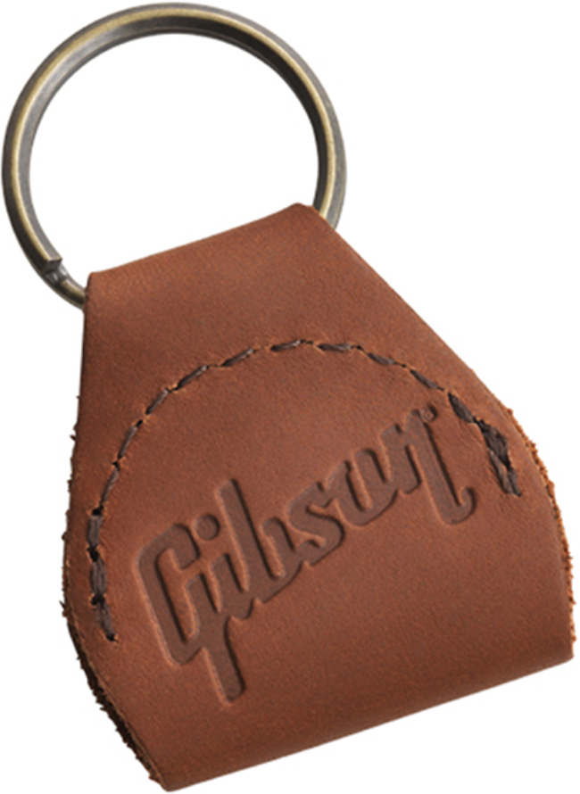 Gibson Premium Leather Pickholder Keychain Brown - Soporte de púas - Main picture