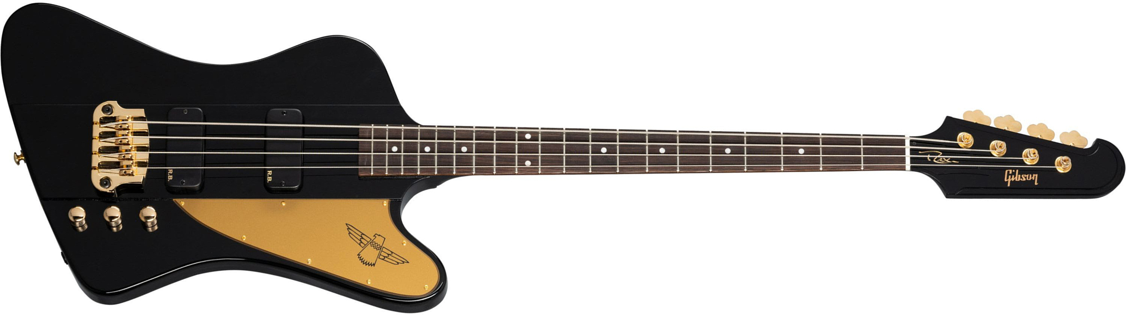 Gibson Rex Brown Thunderbird Signature Active Rw - Ebony - Bajo eléctrico de cuerpo sólido - Main picture