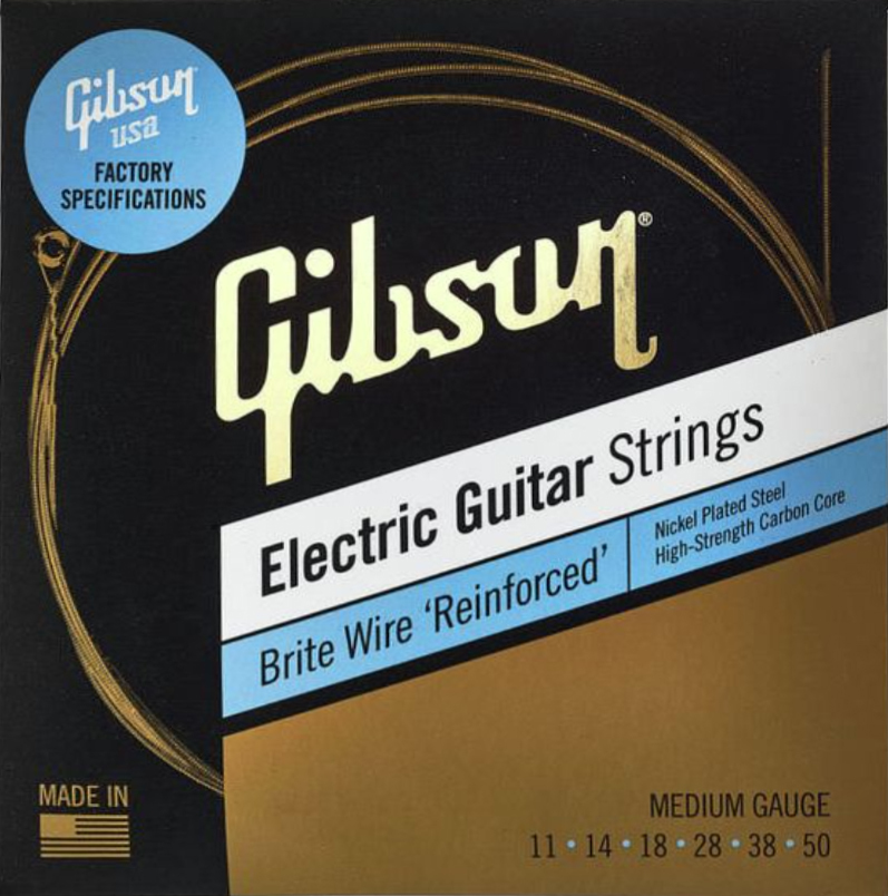 Gibson Seg-bwr11 Brite Wire Reinforced Nps Electric Guitar Medium 6c 11-50 - Cuerdas guitarra eléctrica - Main picture