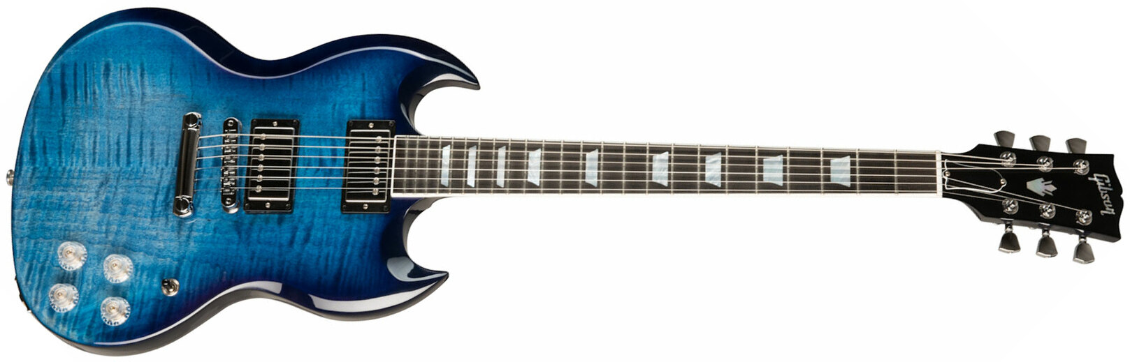 Gibson Sg Modern Modern 2h Ht Eb - Blueberry Fade - Guitarra eléctrica de doble corte - Main picture