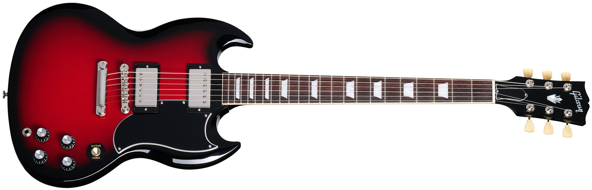 Gibson Sg Standard 1961 Custom Color 2h Ht Rw - Cardinal Red Burst - Guitarra eléctrica de doble corte - Main picture